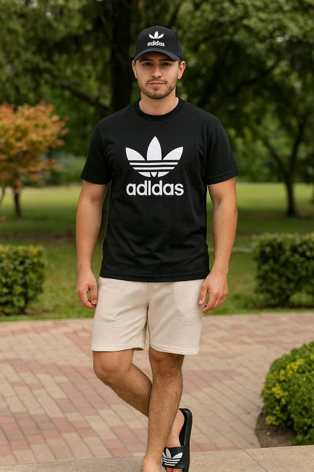 ADIDAS SANDALIA EVA & GORRA IMPORT CAJA