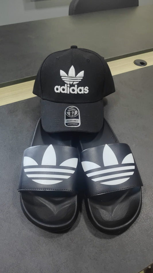 ADIDAS SANDALIA EVA & GORRA IMPORT CAJA